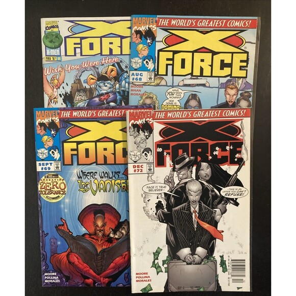 X-Force: Set of No. 66, 68, 69, & 72 Marvel Comics (1997) - Picture 1 of 14